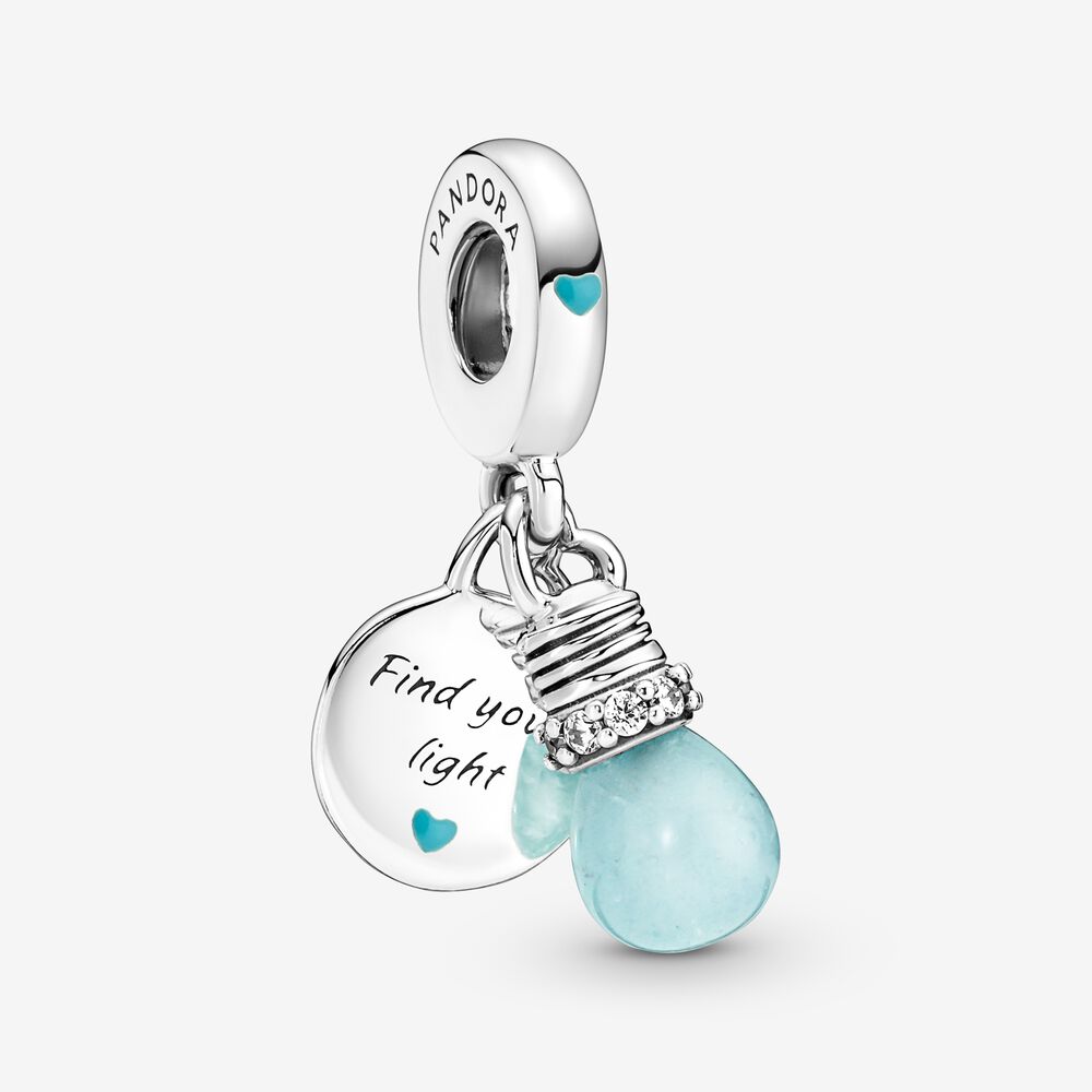 Charm Colgante Bombilla Brillante