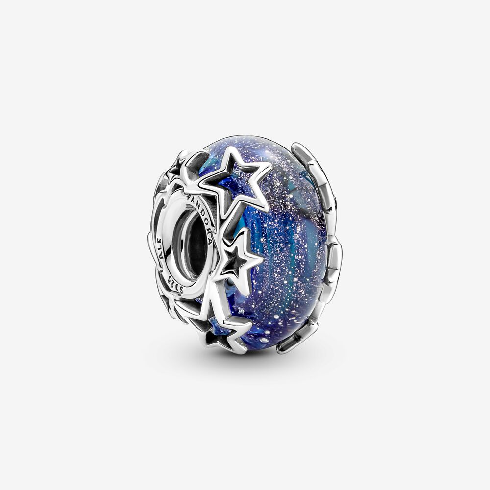 Charm Cristal de Murano Galaxia y Estrellas
