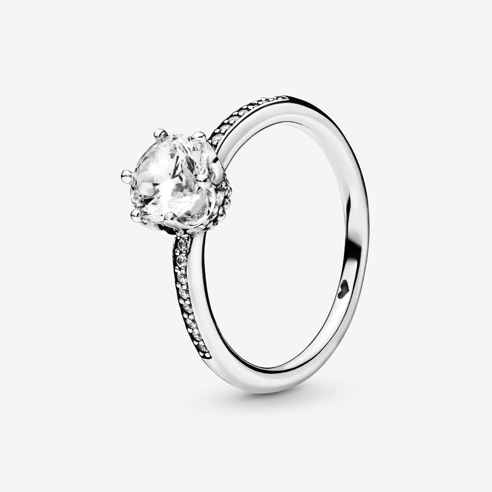 [198289CZ_5] Anillo Corona Deslumbrante (5 (50))
