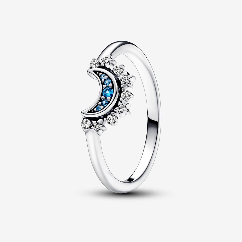 [192675C01_5] Anillo Luna Brillante Azul Celestial (5 (50))