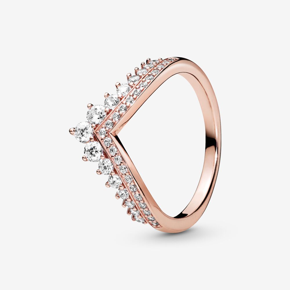 [187736CZ_7] Anillo Deseo Princesa Oro Rosa (7 (54))
