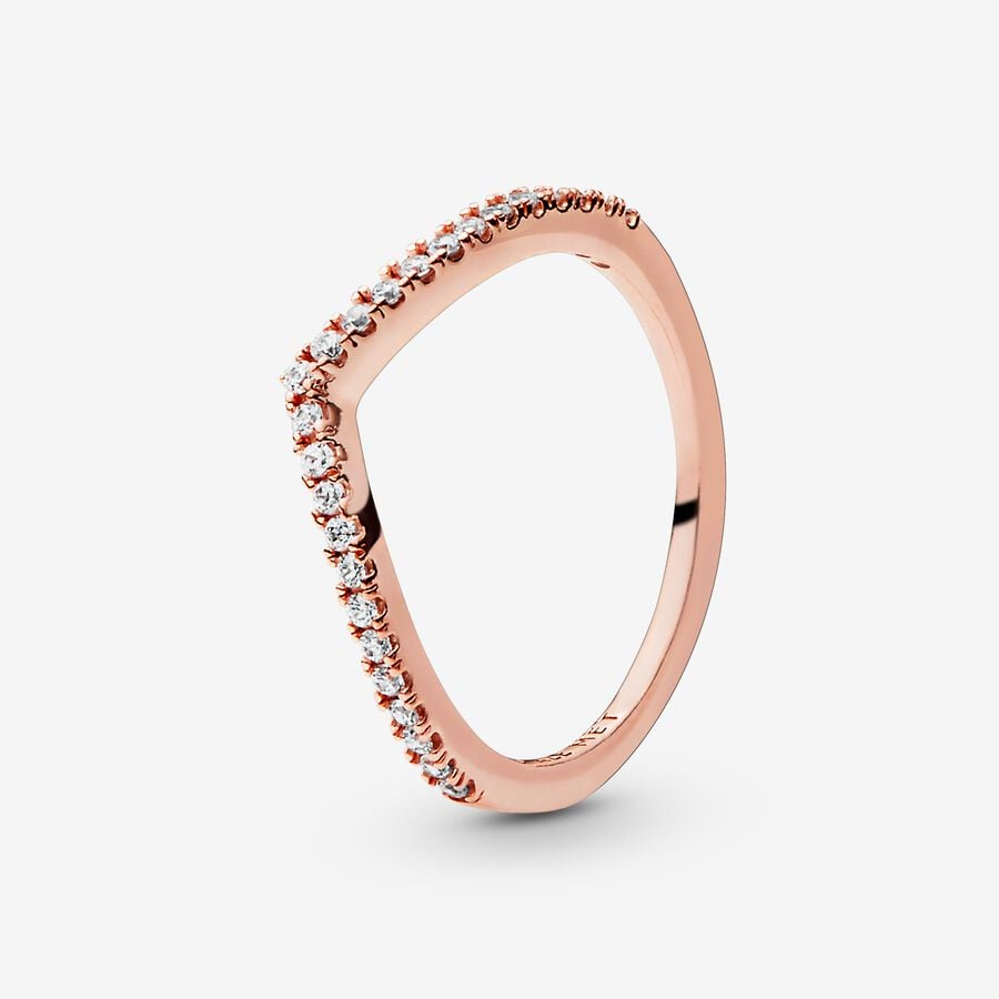 Anillo Deseo Brillante Oro Rosa (6 (52))