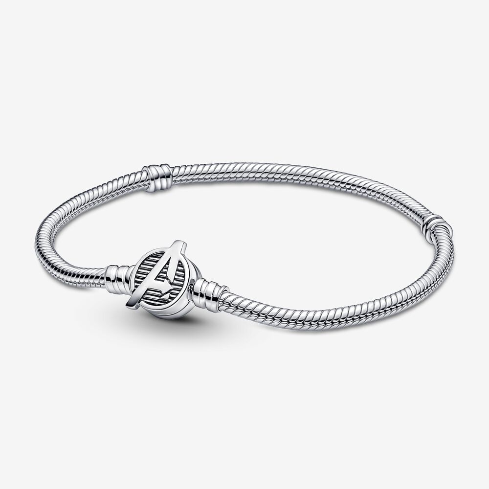 Pulsera Cadena de Serpiente con Broche de Los Vengadores
