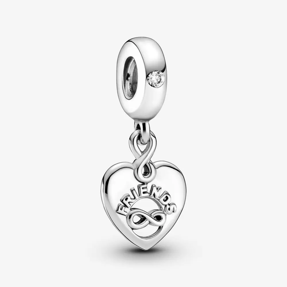 Charm Colgante Corazón Amigas Para Siempre