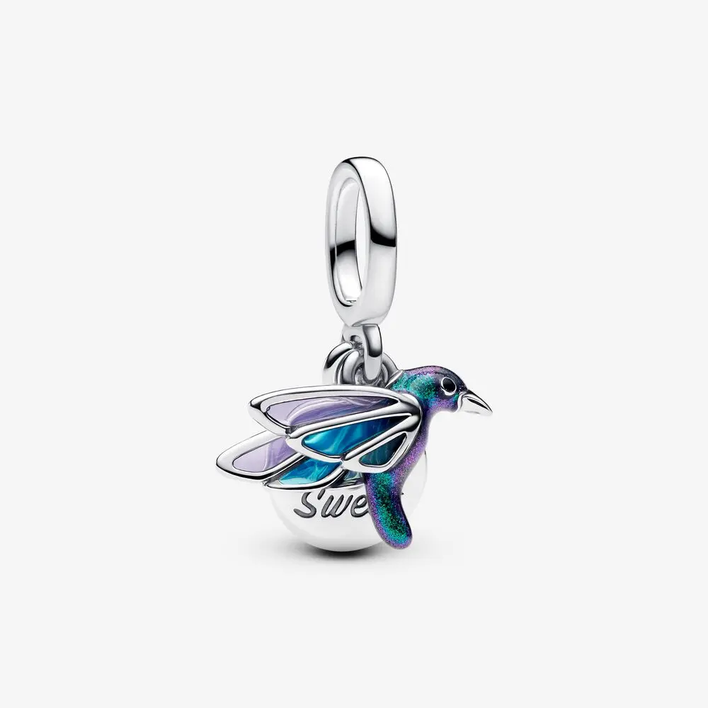 [793746C01] Charm Colgante Doble Colibrí