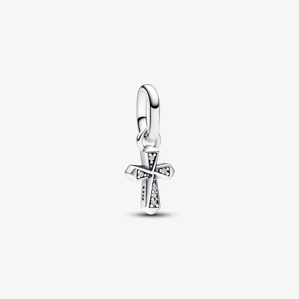 Charm Mini Colgante Cruz Brillante