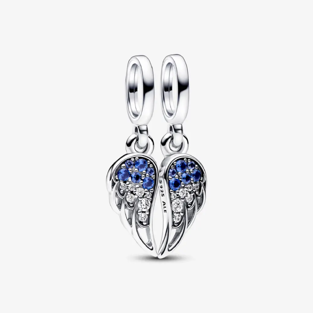 [792821C01] Charm Colgante Alas de Ángel Brillantes