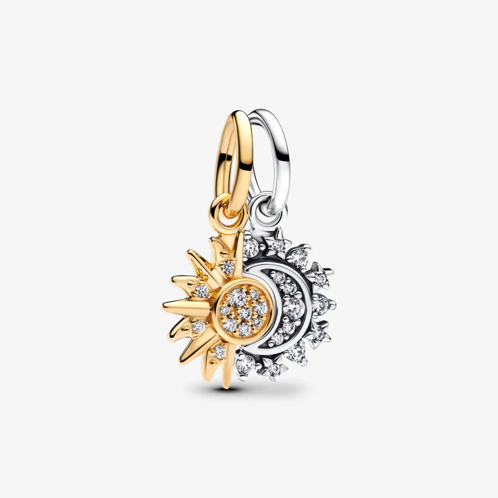 [763585C01] Charm Colgante Sol y Luna