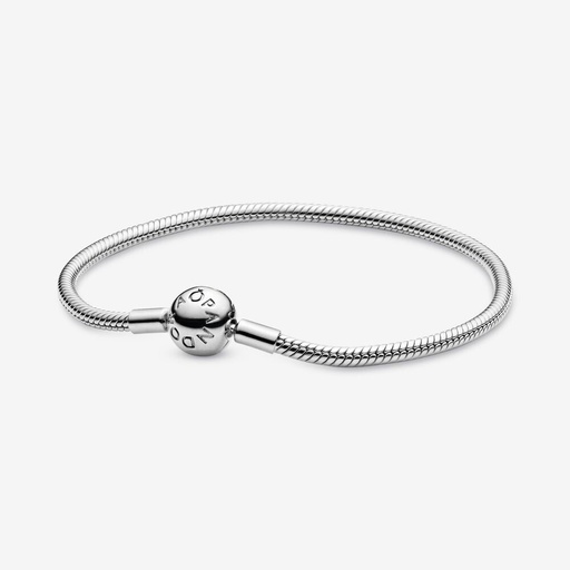 Pulsera Cadena de Serpiente con Broche Redondo