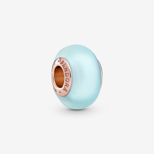 [789420C00] Charm Cristal de Murano Azul Mate