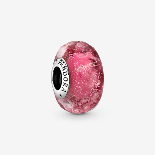 [798872C00] Charm Cristal de Murano Rosa