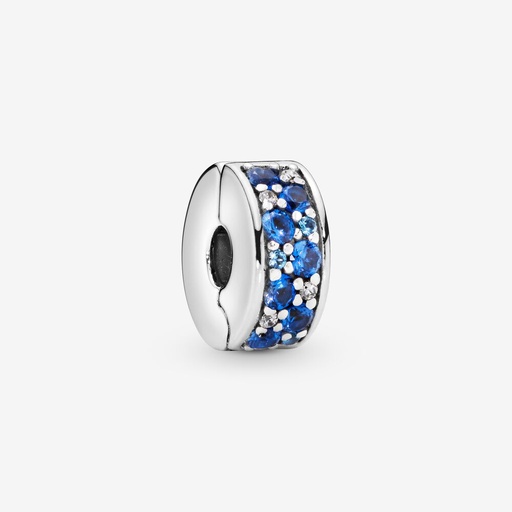 [791817NSBMX] Charm Clip Pavé Azul